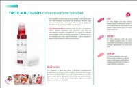 Tinte multiusos con extracto de Betabel